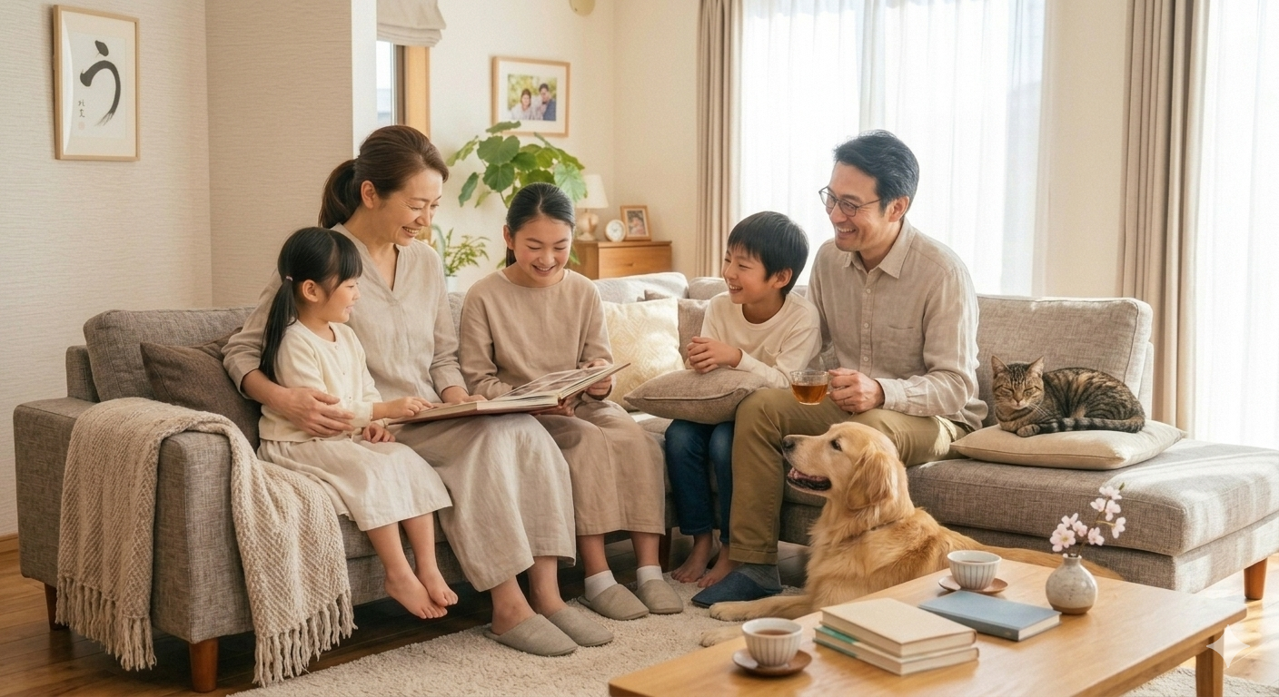 家族との団らんのひととき